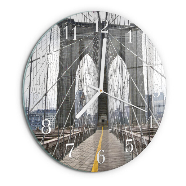 Reloj de pared redondo Puente de Brooklyn