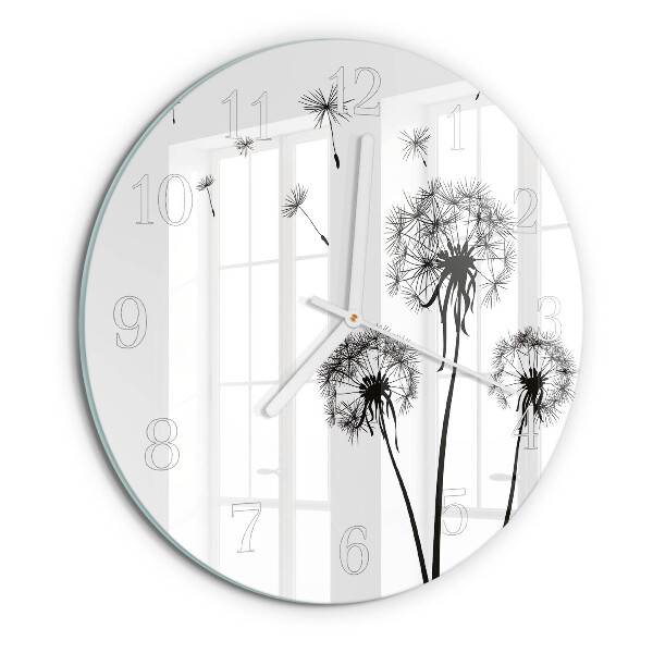 Reloj de pared redondo Diente de león