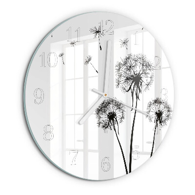 Reloj de pared redondo Diente de león