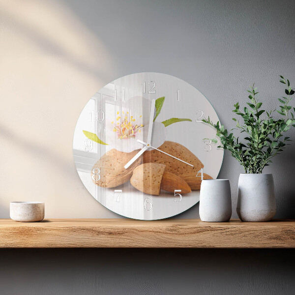Reloj de pared redondo Almendras