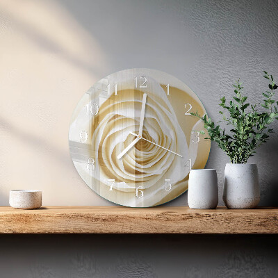 Reloj de pared redondo Rosa