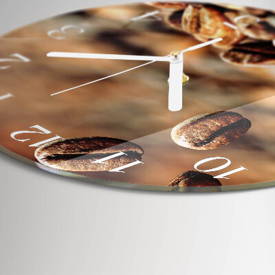 Reloj de pared redondo Granos de café