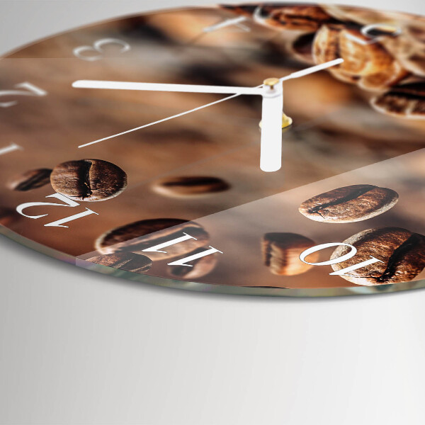 Reloj de pared redondo Granos de café
