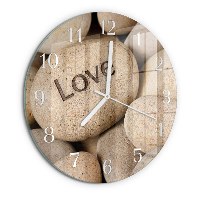 Reloj de pared redondo Piedras