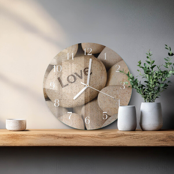Reloj de pared redondo Piedras