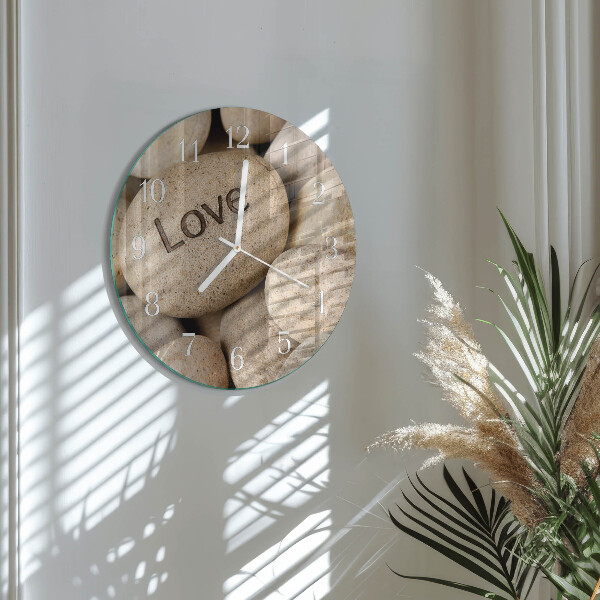 Reloj de pared redondo Piedras