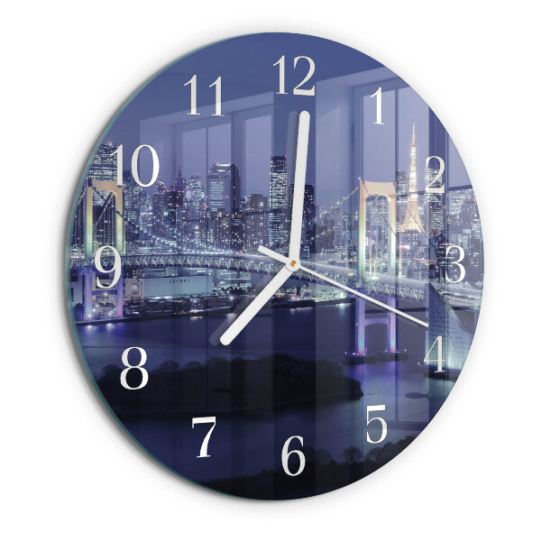 Reloj de pared redondo Puente