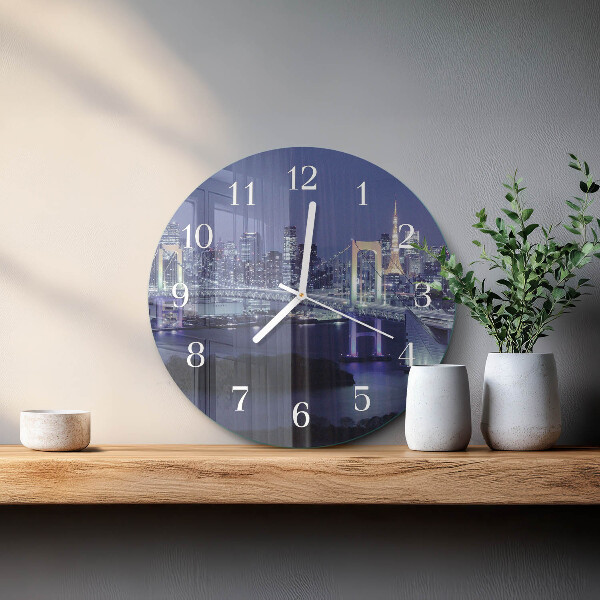 Reloj de pared redondo Puente