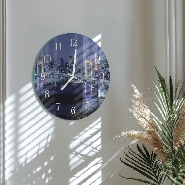 Reloj de pared redondo Puente