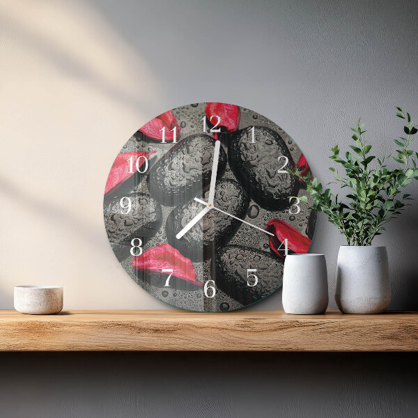 Reloj de pared redondo Piedras