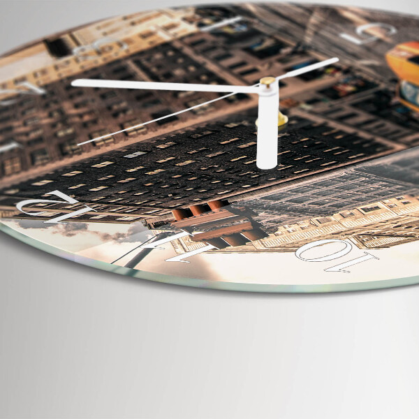 Reloj de pared redondo Taxi