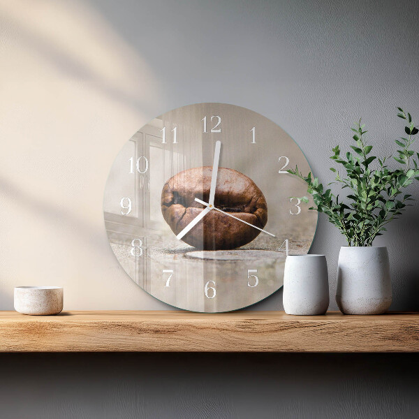 Reloj de pared redondo Grano de café