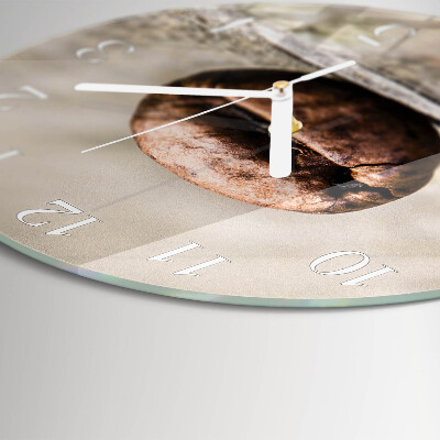 Reloj de pared redondo Grano de café
