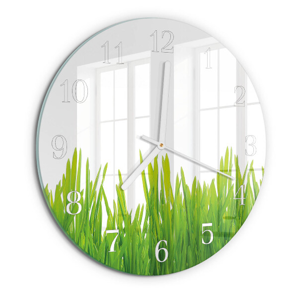Reloj de pared redondo Césped