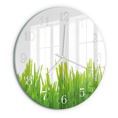 Reloj de pared redondo Césped