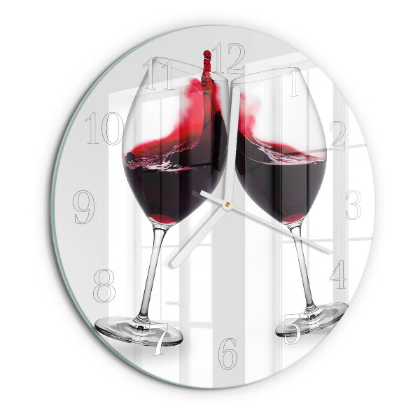 Reloj de pared redondo Vino