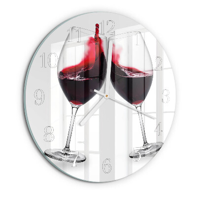 Reloj de pared redondo Vino