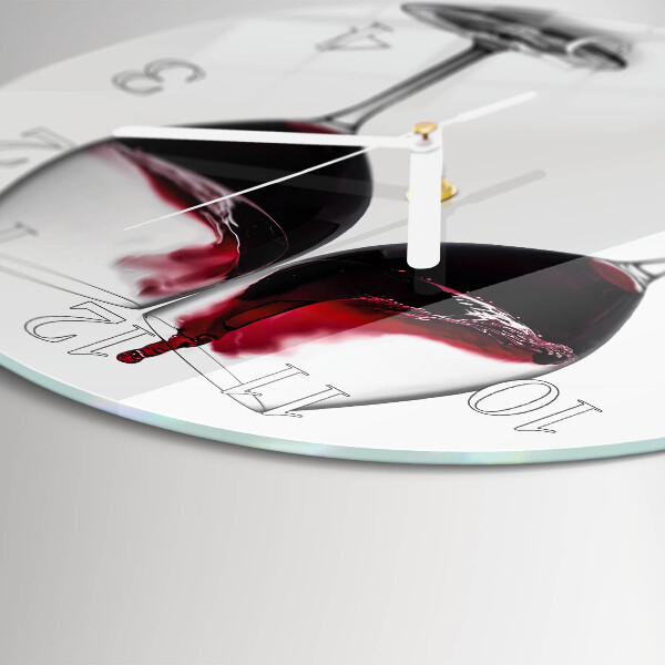 Reloj de pared redondo Vino