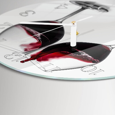 Reloj de pared redondo Vino