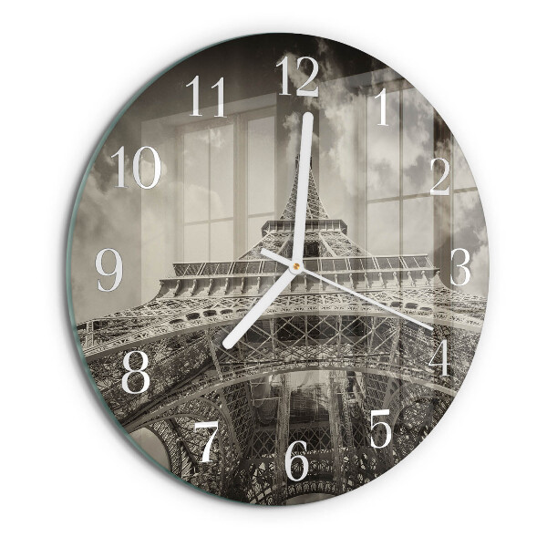 Reloj de pared redondo Torre Eiffel