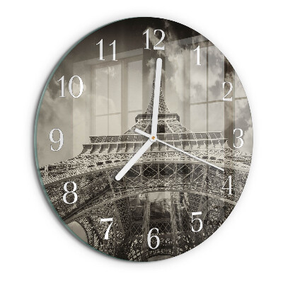 Reloj de pared redondo Torre Eiffel