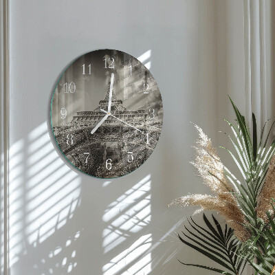 Reloj de pared redondo Torre Eiffel