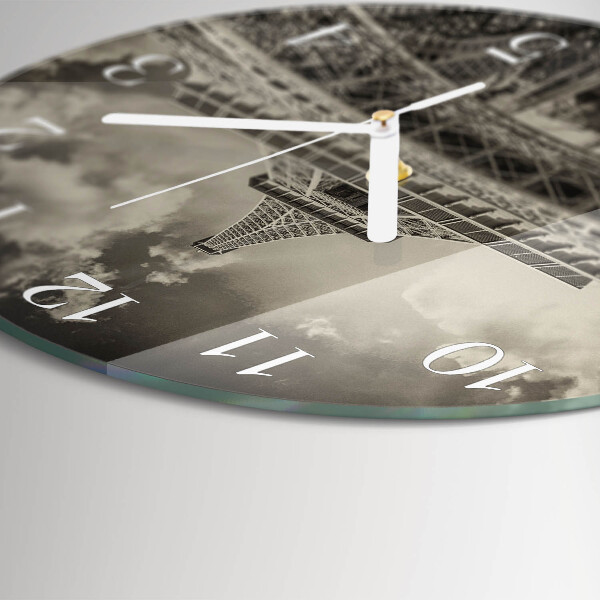 Reloj de pared redondo Torre Eiffel