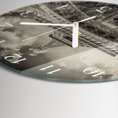 Reloj de pared redondo Torre Eiffel