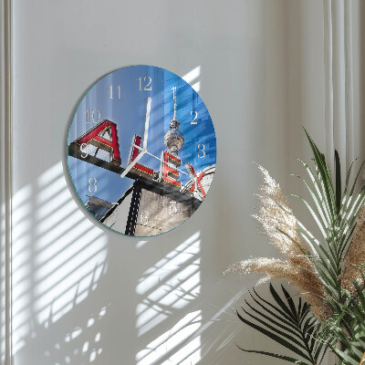 Reloj de pared redondo Plaza de Alejandro