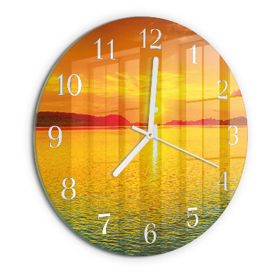 Reloj de pared redondo Atardecer