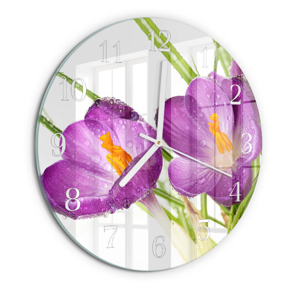Reloj de pared redondo Crocos