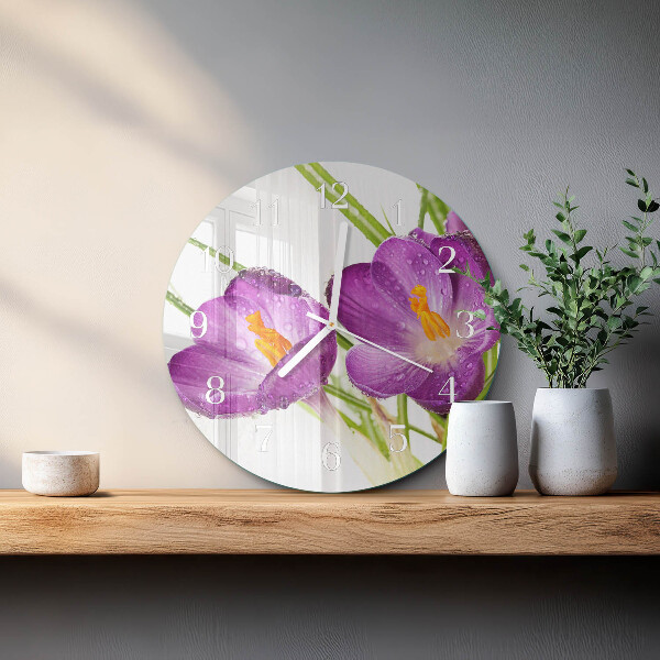 Reloj de pared redondo Crocos