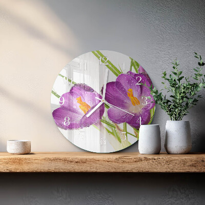 Reloj de pared redondo Crocos