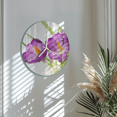 Reloj de pared redondo Crocos