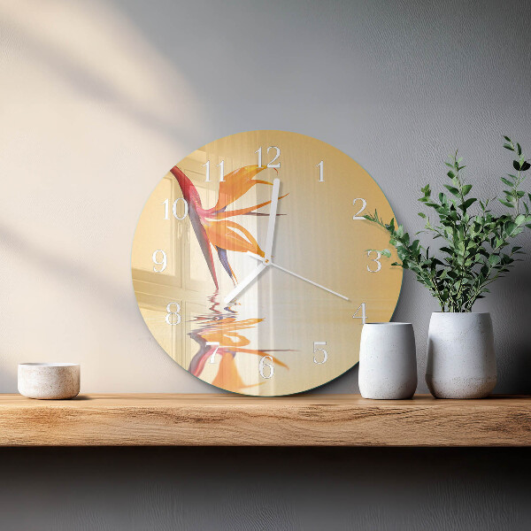 Reloj de pared redondo Flor