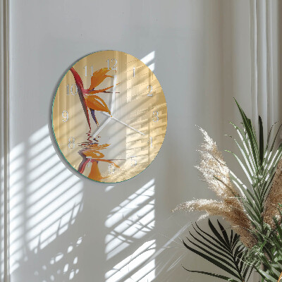 Reloj de pared redondo Flor