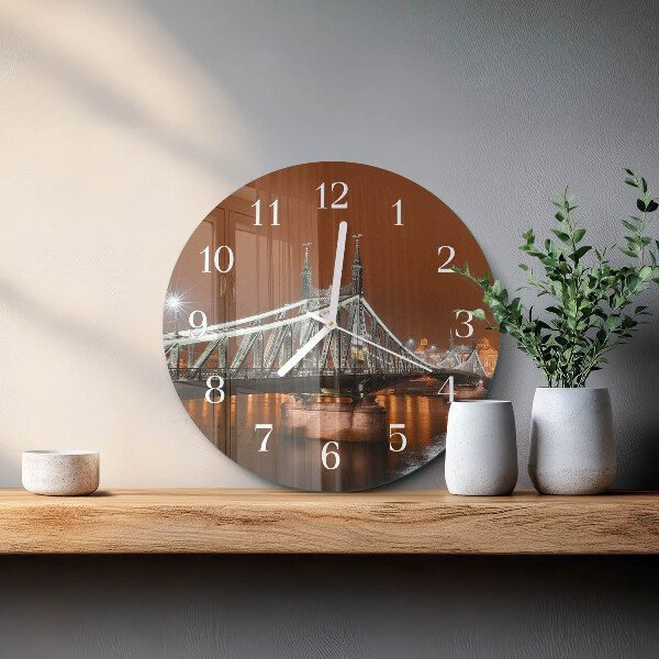 Reloj de pared redondo Puente