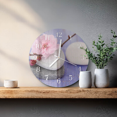 Reloj de pared redondo Piedras