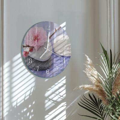 Reloj de pared redondo Piedras