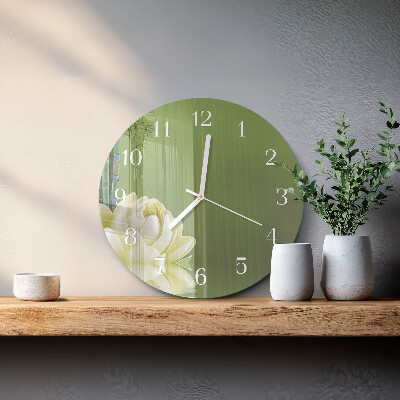 Reloj de pared redondo Lirio