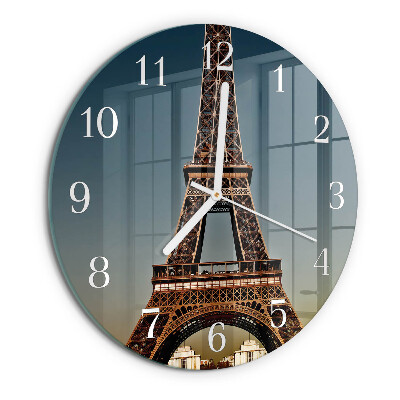 Reloj de pared redondo Torre Eiffel