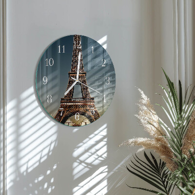 Reloj de pared redondo Torre Eiffel