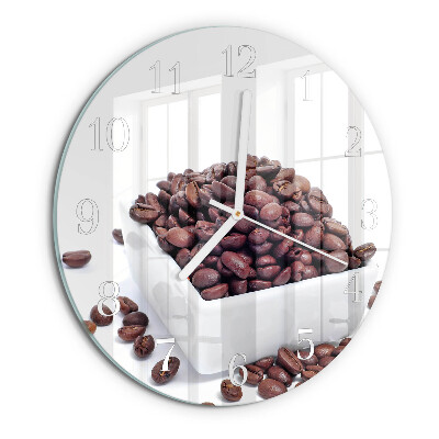 Reloj de pared redondo Granos de café
