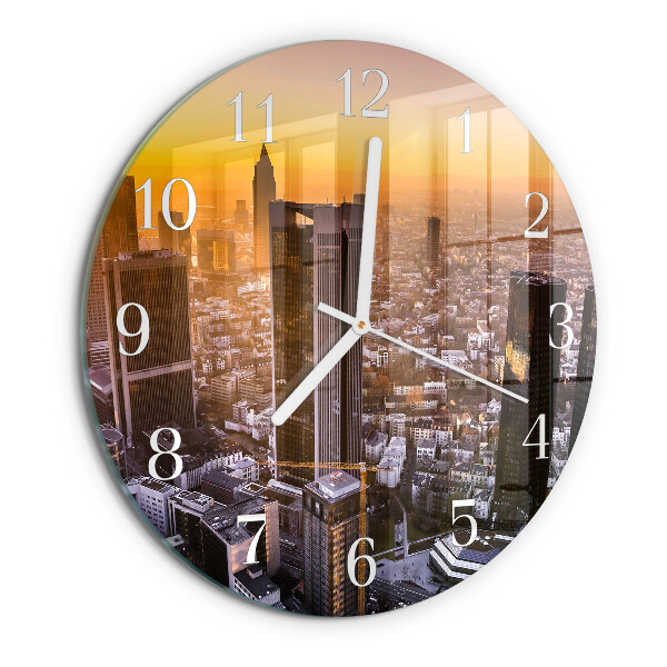 Reloj de pared redondo Atardecer