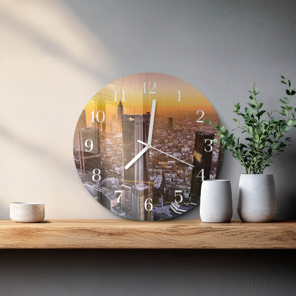 Reloj de pared redondo Atardecer