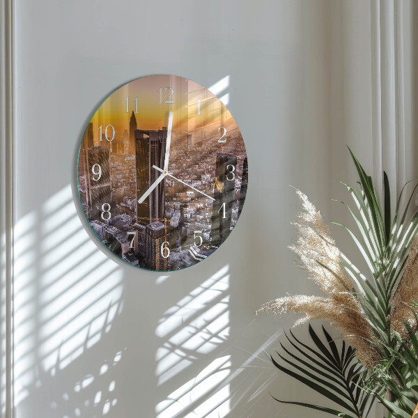 Reloj de pared redondo Atardecer