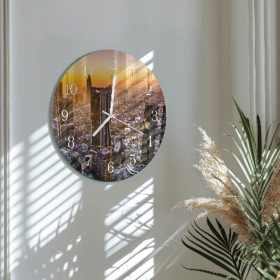 Reloj de pared redondo Atardecer