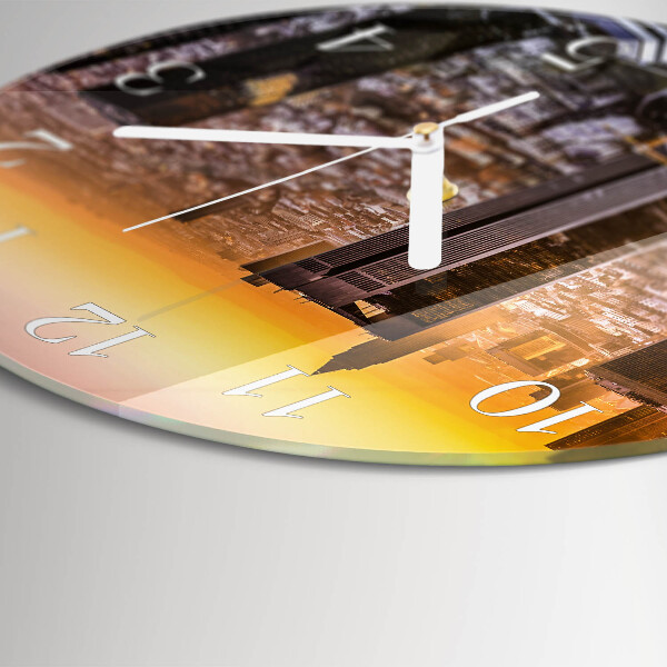 Reloj de pared redondo Atardecer