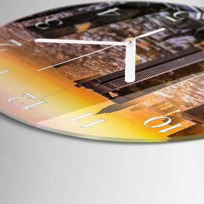 Reloj de pared redondo Atardecer