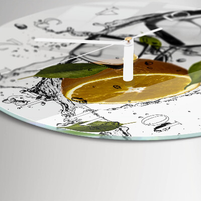 Reloj de pared redondo Hielo